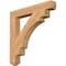 Ekena Millwork Merced Craftsman Smooth Bracket, Western Red Cedar, 3 1/2"W x 26"D x 26"H BKT04X26X26MRC04SWR - alternate 1